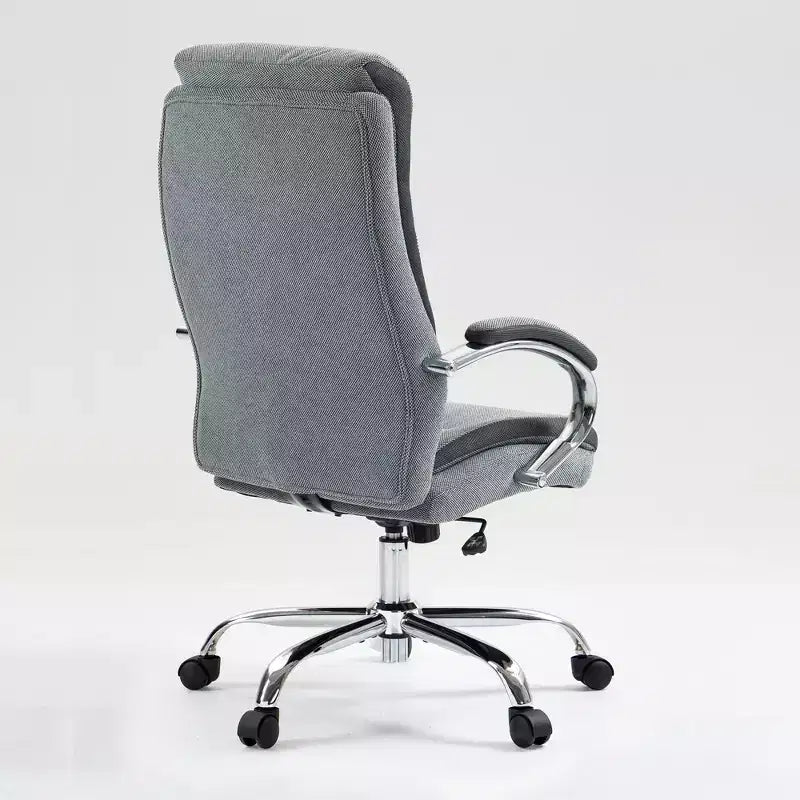 Okak Modern High-Back Upholstered Task Office Chair,Adjustable Swivel Computer Chair for Office,Study,Vanity Room