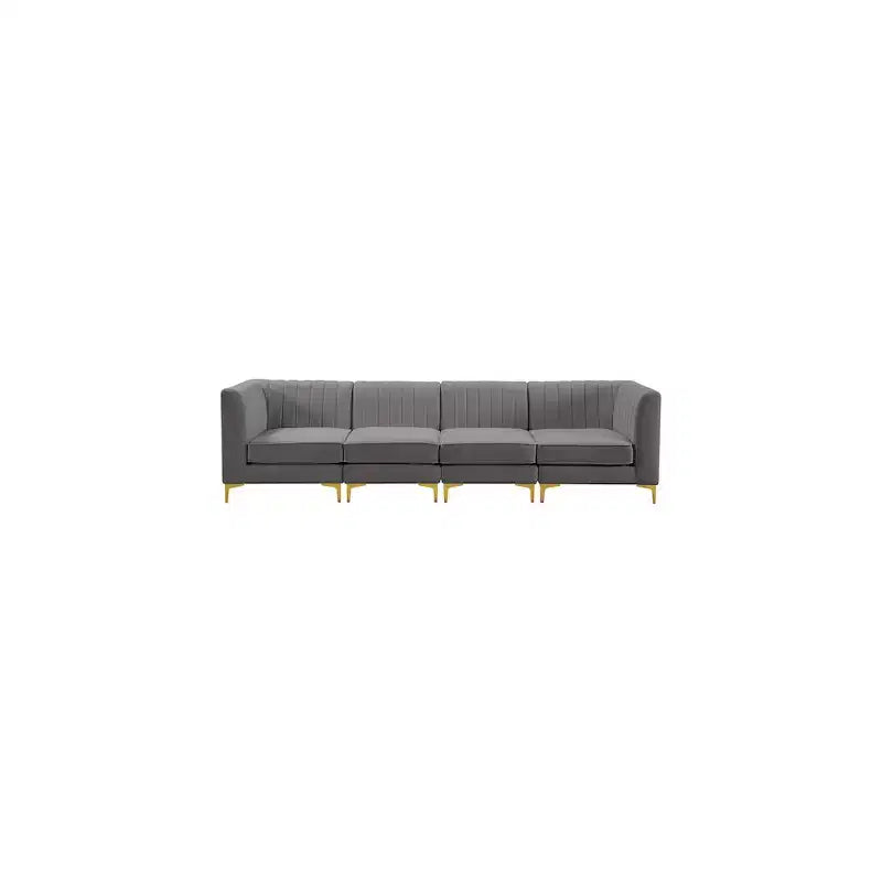 Meridian Furniture,Alina Velvet Modular Sofa