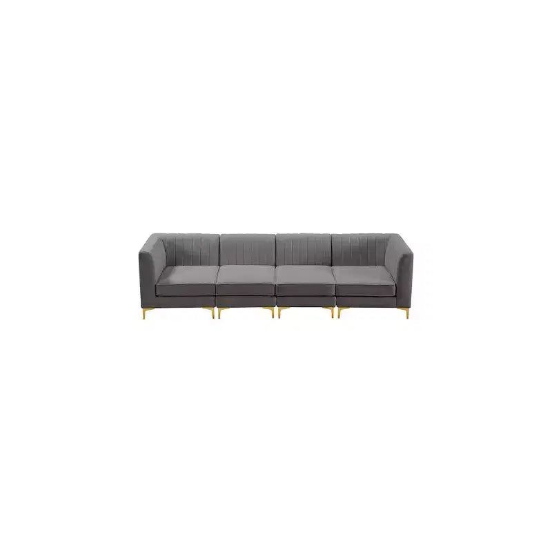 Meridian Furniture,Alina Velvet Modular Sofa
