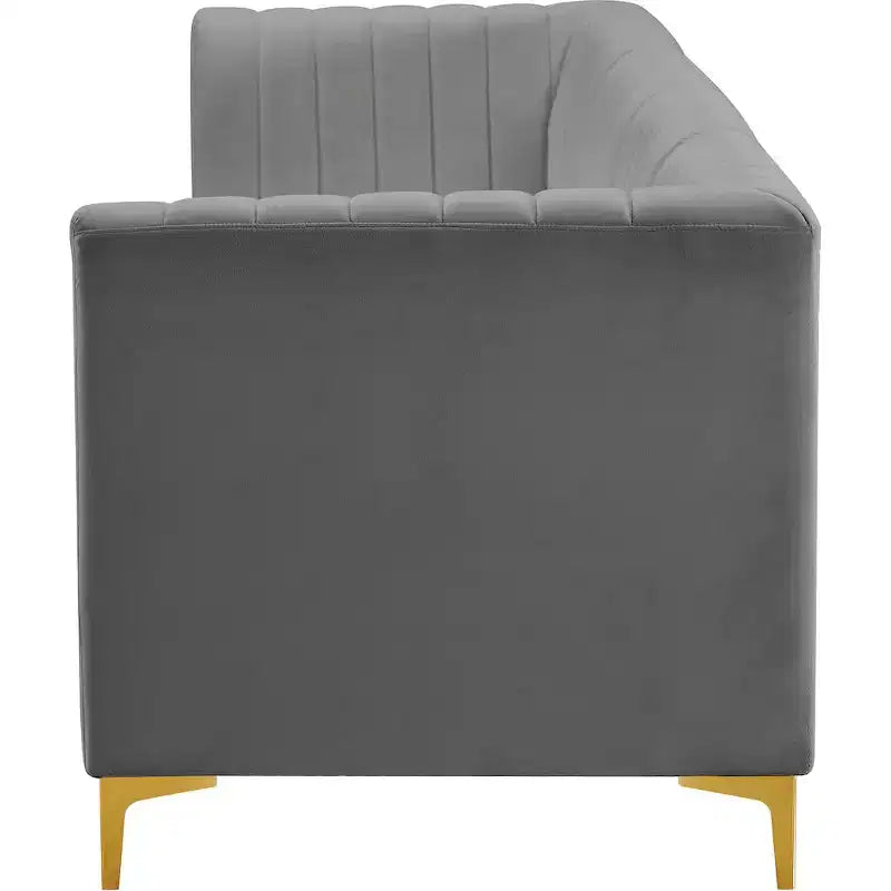 Meridian Furniture,Alina Velvet Modular Sofa