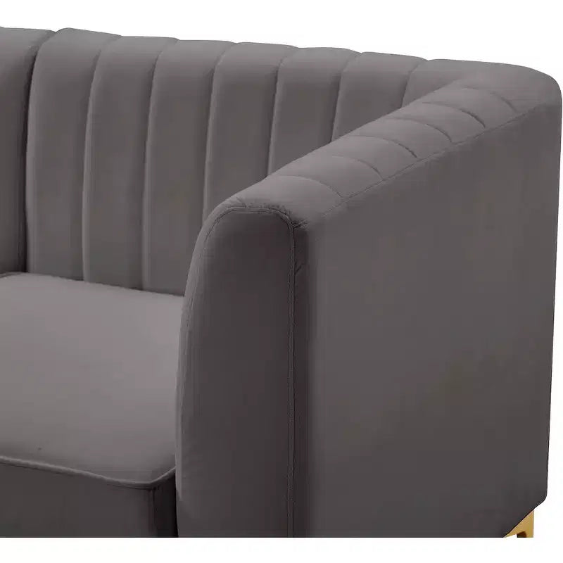 Meridian Furniture,Alina Velvet Modular Sofa