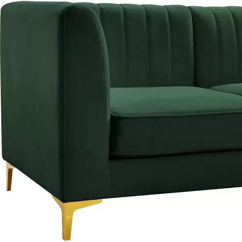 Meridian Furniture,Alina Velvet Modular Sofa