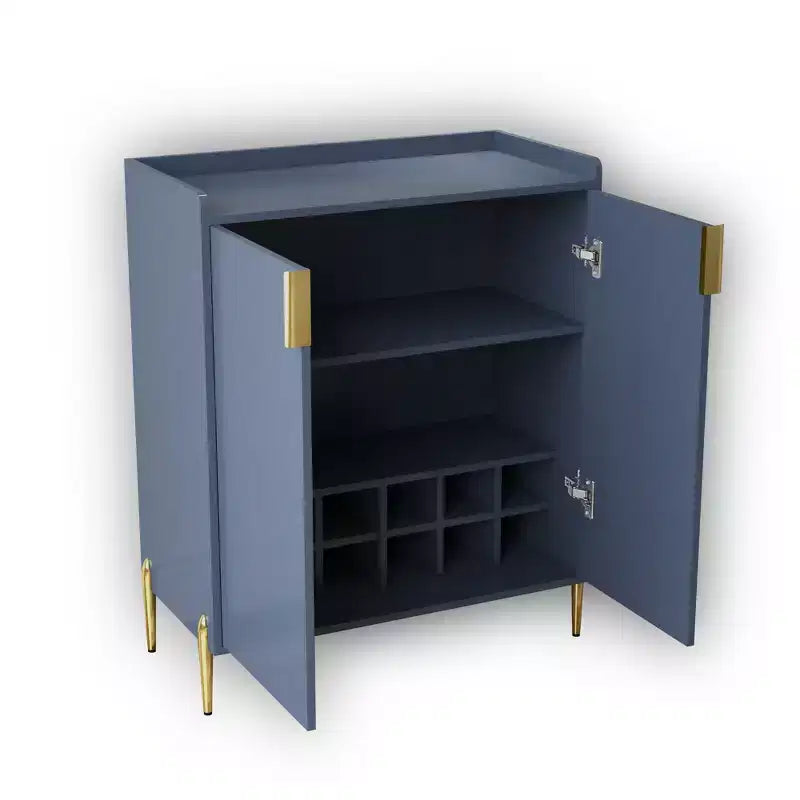 Homy Casa Modern Kitchen Sideboard Cabinet with Wine Storage and Adjustable Shelves, for Dining or Living Room