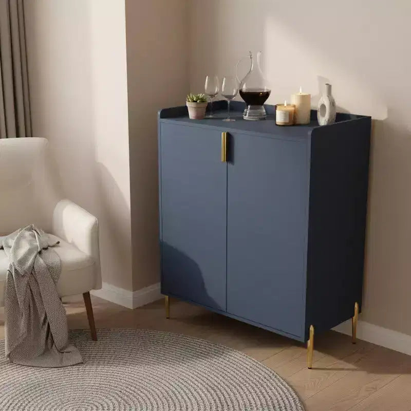 Homy Casa Modern Kitchen Sideboard Cabinet with Wine Storage and Adjustable Shelves, for Dining or Living Room