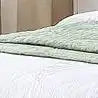MAYEERTY Platform Bed Frame - Upholstered Padded Headboard, 12 Wood Slats & Center Support Leg