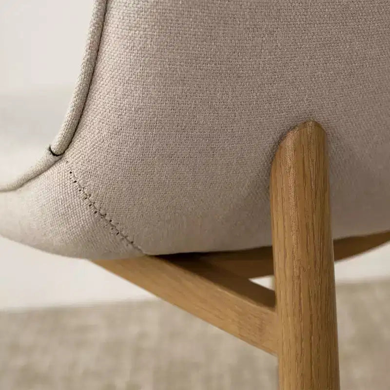 Modern Upholstered Dining Chairs Set of 2, Fabric Padded Kitchen Chairs with Wood-Grain Metal Legs for Kitchen or Dining Room - Panipeachy