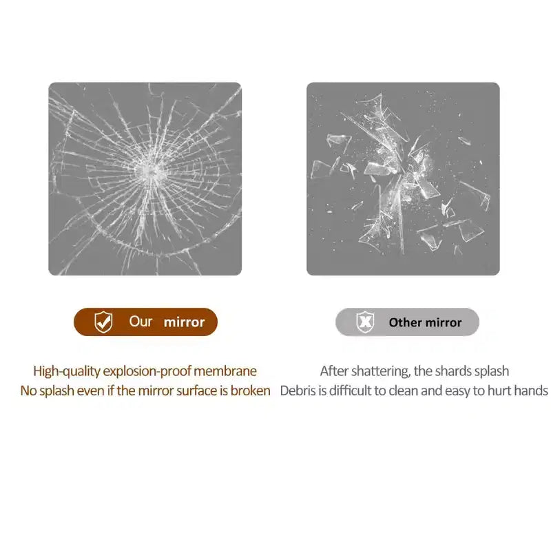 56 x 15 Inch Clear Round Corner Full Length Wall Mirror for Living Room Bedroom Cloakroom Wall Hanging with Hanging Hole