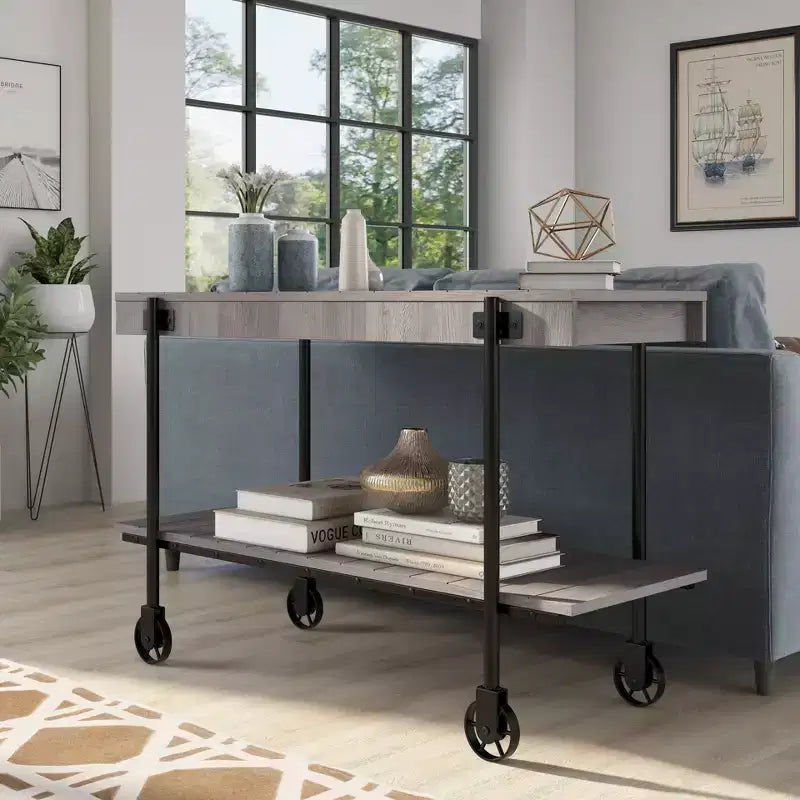Huntingdale Industrial 1 Shelf Sofa Table - miBasics