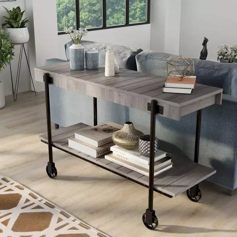 Huntingdale Industrial 1 Shelf Sofa Table - miBasics