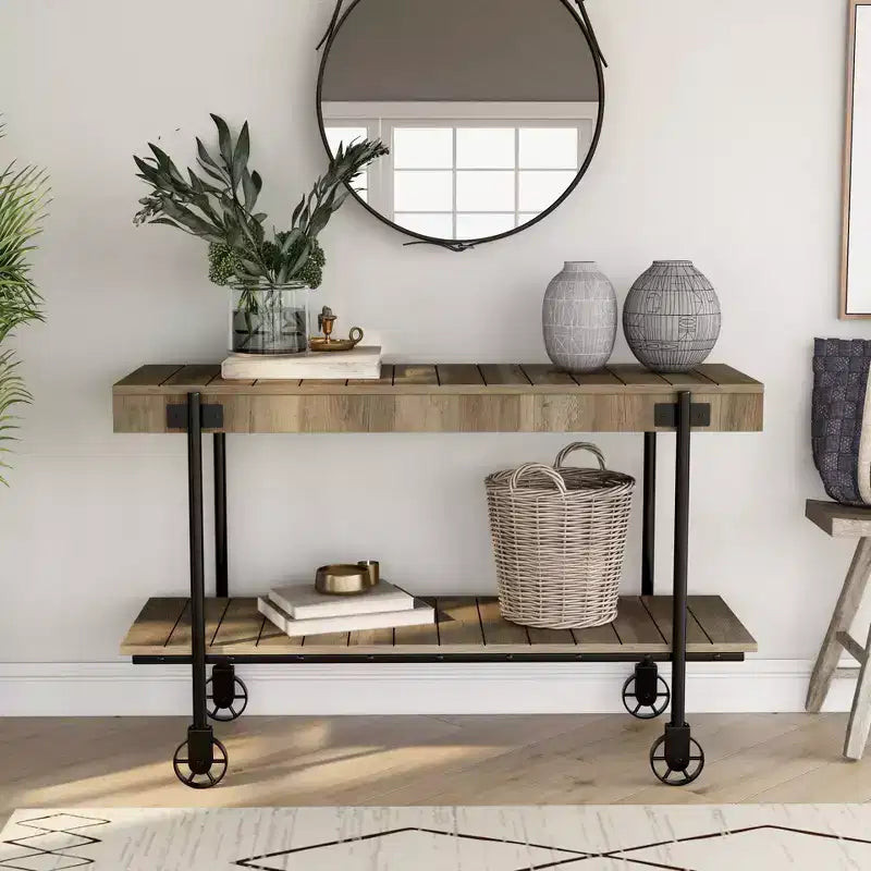 Huntingdale Industrial 1 Shelf Sofa Table - miBasics