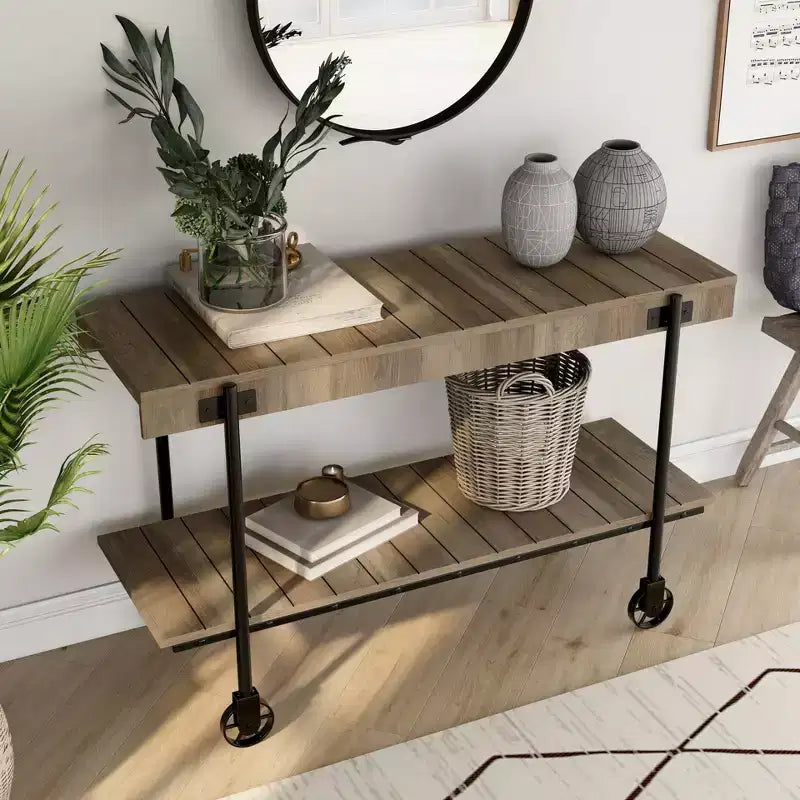 Huntingdale Industrial 1 Shelf Sofa Table - miBasics