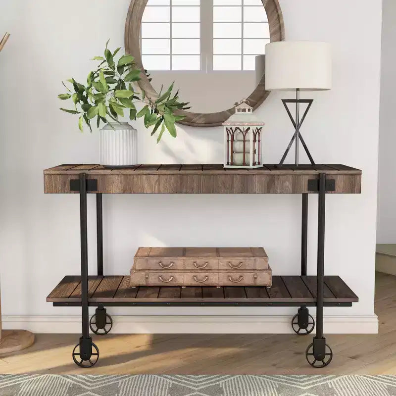 Huntingdale Industrial 1 Shelf Sofa Table - miBasics