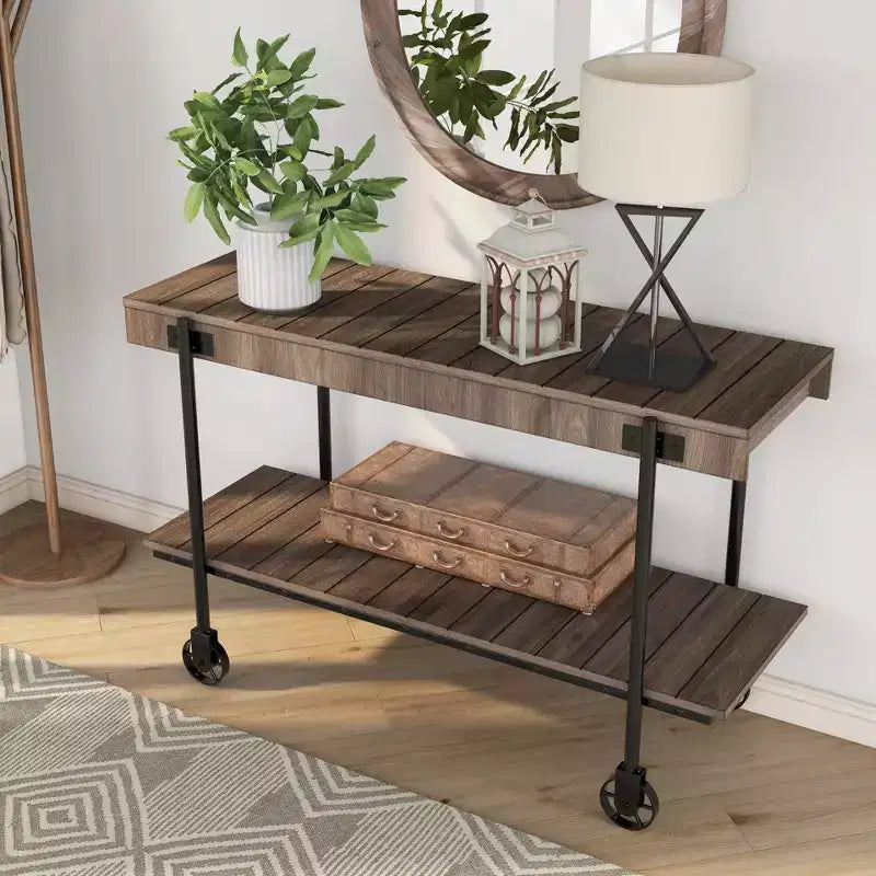 Huntingdale Industrial 1 Shelf Sofa Table - miBasics