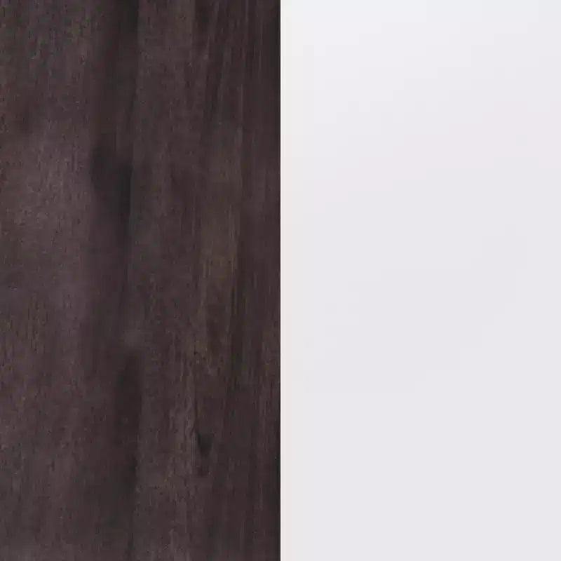 Merrick Lane Set of Two Solid Wood Modern Farmhouse Dining Stool